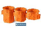 Puszka instalacyjna łączeniowa 60mm głęboka pomarańczowa S60DF 33057008 Simet 3