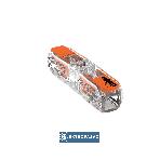 Szybkozłączka przelotowa z dźwigniami 2x 0,2-4,0mm2 transparentna 221-2411 Wago 1