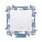 Simon 10 biały p/t łącznik zwierny światło z podświetleniem LED bez ramki CS1L.01/11 Kontakt-Simon 1