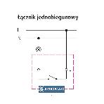 Sonata czarny metalik p/t łącznik jednobiegunowy bez ramki ŁP-1R/M/33 Ospel 3