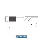 Frez kształtowy HSS prosty 125x30x35 Z=4 do frezowania drewna miękkiego mokrego świeżego CL011-0125-0011 Globus 2