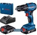 Wiertarko-wkrętarka udarowa Bosch GSB 185-LI 18V 2x2,0 50Nm Ah walizka 06019K3100 1