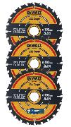 Zestaw 3 tarcz do cięcia drewna DeWalt DT10399-QZ 190x30x24mm 1
