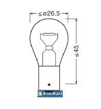 Żarówka samochodowa BA15s 21W 460lm 12V P21W Ultra Life 7506ULT Osram wyprzedaż 2