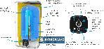 Elektryczny ogrzewacz wody Cube-2 Wi-Fi 100L z cyfrowym sterowaniem wiszący pionowo wydajność 178L 861339 Atlantic 2