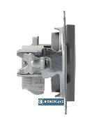 Asfora stal p/t gniazdo pojedyncze z uziemieniem 2P+Z bez ramki EPH2800162 Schneider 2