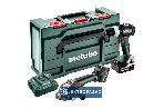 Zestaw narzędzi akumulatorowych Metabo Combo Set 2.9.4 18V wkrętarka BS 18 LT BL + szlifierka WB 18 LT BL 11-125 Quick 2x5,2Ah Li-Power metaBOX 165 L 685208650 1