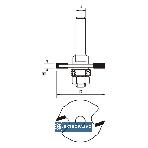 Frez trzpieniowy do rowkowania CNC Premium z frezem nasadzanym rowkującym D=40xH=2/d=8 FT914-4008-0001 Globus 3