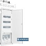 Rozdzielnica modułowa podtynkowa 3x12 N+PE IP30 IK05 drzwi metalowe białe Volta hybrid VU603PLH Hager Polo 1