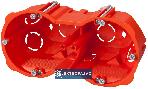 Puszka instalacyjna do płyt g-k 2x60mm głęboka 63mm czerwona PK-2x60F 0286-00 Elektro-Plast 1
