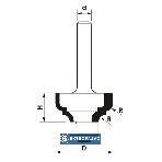 Frez trzpieniowy kształtowy CNC Premium z łoż. doln. D=31,8xH=15,9/d=8 R=6,4/4,8 FT912-3108-0001 Globus 3