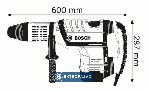 Młot udarowo-obrotowy z uchwytem SDS-max Bosch GBH 12-52 DV 1700W 19J walizka 0611266000 3