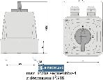 Łącznik krzywkowy gwiazda-trójkąt 16A 3P 4 segm. w obudowie IP44 Łuk 16-23 921614 Elektromet SI 2