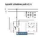 Impresja antracyt łącznik schodowy podwójny bez ramki ŁP-10Y/M/50 Ospel 2