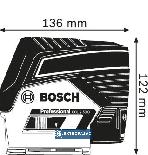 Laser wielofunkcyjny Bosch GCL 2-50 C + uchwyt BM 3 i RM 2 Bluetooth L-Boxx 0601066G03 5