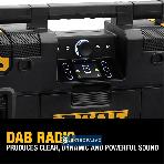 Radio / ładowarka DWST1-81078-QW bluetooth DAB+/FM USB AUX 18V/54V XR bez akumulatora i ładowarki TSTAK 3