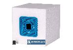 Puszka instalacyjna do styropianu 60mm niebieska osadzona w bloku styropianowym 205x 184x 184mm EPS20 83113003 Simet 1