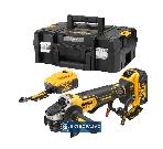 Akumulatorowa szlifierka kątowa DeWalt DCG406P2LRT-XJ 18V XR 2x5,0Ah Li-Ion tarcza 125mm bez ładowarki + gratis czapka z daszkiem i torba DeWalt TStak II 1