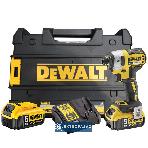 Zakrętak udarowy DeWalt DCF887P2-QW 1/4 cala 205Nm 18V XR 2x5,0Ah Li-Ion TStak 1
