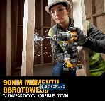 Wiertarko-wkrętarka udarowa DeWalt DCD805P2T-QW 90Nm 18V XR 2x5,0Ah Li-Ion TSTAK Nowość 2