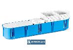 Pierścień dystansowy segmentowy wewnętrzny 30x71x71 mm do puszek wielopolowych Multiwall i Multibox PDM60W biały 37289006 Simet 4