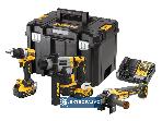 Zestaw narzędzi Combo DeWalt DCK355P2T-QW 18V XR 2x5,0Ah DCD800+DCH172+DCG405 TSTAK VI 1