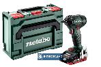 Akumulatorowy zakrętak udarowy Metabo SSD 18 LTX 200 BL 18V 1/4 cala 200Nm 2x4,0Ah LiHD metaBOX 145 + akumulator 2,0Ah GRATIS 602396800 1