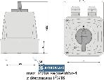 Łącznik krzywkowy ŁUK  25-43 L-0-P w obudowie. IP44 922529 Elektromet S.I. 2