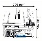 Pilarka tarczowa stołowa Bosch GTS 10 J 254mm 1800W 0601B30500 4