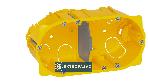 Puszka instalacyjna do płyt g-k 2x60mm płytka 50mm żółta Batibox 080052 Legrand 1
