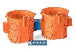 Puszka instalacyjna łączeniowa 60mm głęboka pomarańczowa S60DF 33057008 Simet 2