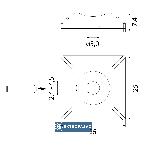 Podstawka montażowa samoprzylepna 25x25 biała do opasek PMS-25-25 opk.=100szt 25.225 Elektro-plast Opatówek 2