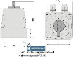 Łącznik krzywkowy gwiazda-trójkąt 40A 3P 4 segm. w obudowie IP44 Łuk 40-23 924013 Elektromet 2