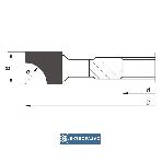 Frez kształtowy HM ćwierćokrągły wklęsły 120x30x17,5/R=12,5 Z=4 lewy CL090-0120-0006 Globus 4