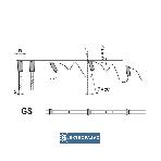 Piła tarczowa HM z wyrzutnikiem wióra 350x30x3,6/2,5/32z GS20 do cięcia wzdłużn. i poprzeczn. PS016-0350-0001 Globus 2
