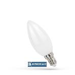 Żarówka LED świeczka E14  1,0W 110lm COG biała neutralna milky 270st. Spectrum WOJ+14578 Wojnarowscy 1