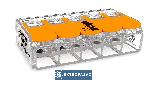 Szybkozłączka z dźwigniami 5x 0,5-6,0mm2 transparentna 221-615 Wago 1