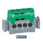 Listwa zaciskowa na szynę izolowana  4-torowa zielona Z-4  004830 Legrand 1