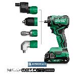 Wiertarko-wkrętarka HiKOKI DS18DDQ WRZ 18V 2x2,0Ah + wymienny uchwyt walizka HITSYSTEM 1