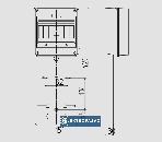 Tablica licznikowo-rozdzielcza 420x151mm 1F + mod. 1x 7 N+PE z szybką dymną IP20 biała TL-1F-W-Z-G-7 0112-00 Elektro-plast Nasielsk 2