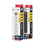 Przedłużacz listwa zabezpieczająca 1,5m 5x2P+Z 10A czarny ARC5 ARC-5-1,5-C Arcon / Armac 4