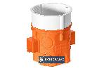 Puszka instalacyjna łączeniowa 60mm głęboka z wkrętami pomarańczowa S60DFw 33069008 Simet 2