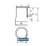 Oprawka E27 ceramiczna z blaszką 250V 4A CP800F HLDR-E27-F 02161 Kanlux 4