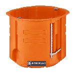 Puszka instalacyjna do płyt g-k 60mm głęboka 61mm pomarańczowa P60DF 31074008 Simet 1