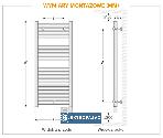 Grzejnik łazienkowy elektryczny Theola Digital Slim 300W 002393 Atlantic 4