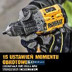 Akumulatorowa wiertarko-wkrętarka udarowa DeWalt DCD805P2T-QW 18V XR 2x5,0Ah TStak 3