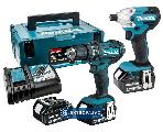 Zestaw narzędzi Combo Makita DLX2339JX1 18V 3x5,0Ah Li-Ion DDF482 + DTD156 Makpac 1