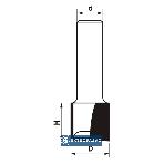 Frez trzpieniowy prosty dwupłytkowy CNC Premium z możliwością wiercenia Z=2 D=34xH=20/d=12 FT907-3412-0001 Globus 3