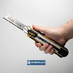 Nóż z ostrzem łamanym 25mm + ostrza zapasowe magazynek automatyczna blokada bimateriałowa rękojeść DWHT0-10250 DeWalt 4