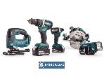 Zestaw narzędzi akumulatorowych Combo Makita DLX5043PT 18V LXT DHP484 + DTD153 + DHS680 + DJV182 + DML186 + 3x5,0Ah Li-Ion + torba narzędziowa 1